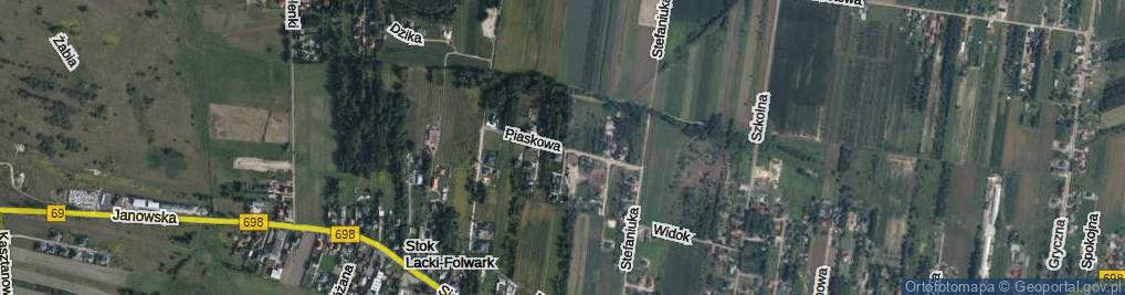 Zdjęcie satelitarne Piaskowa ul.